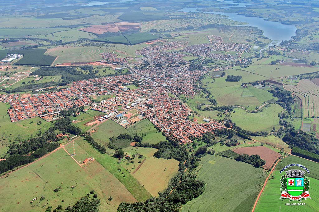 Vista aérea do município de Itaí
