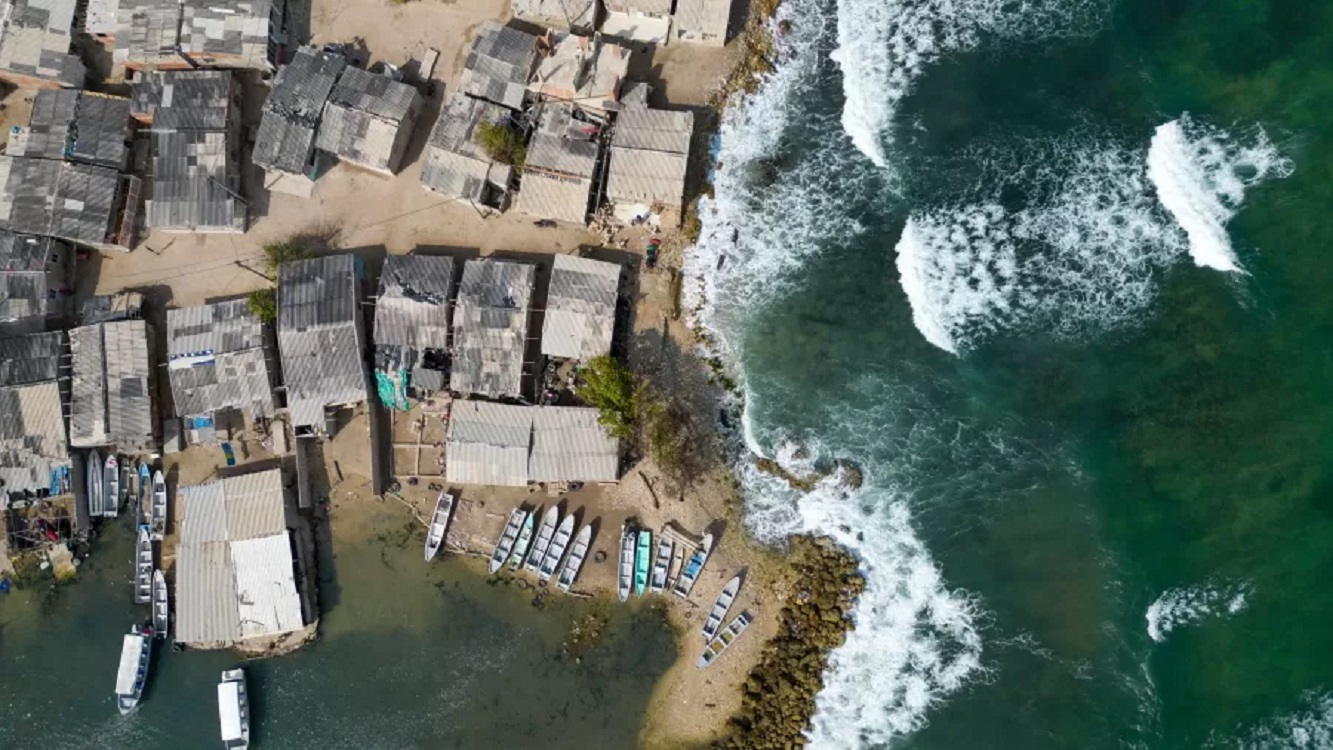 Imagem: Luis Acosta/AFP - Cidade, no Caribe, está afundando devido ao aquecimento global