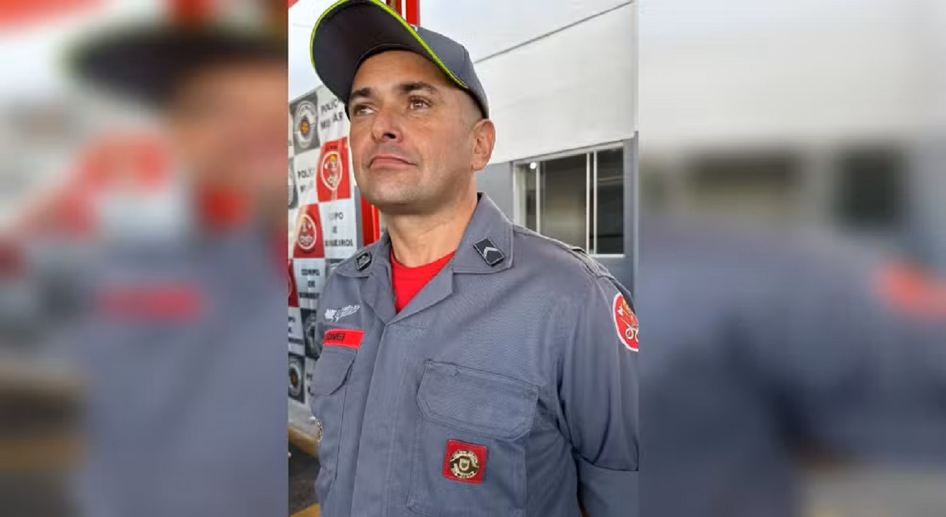 O suspeito, bombeiro militar Ednei Antonio Vieira